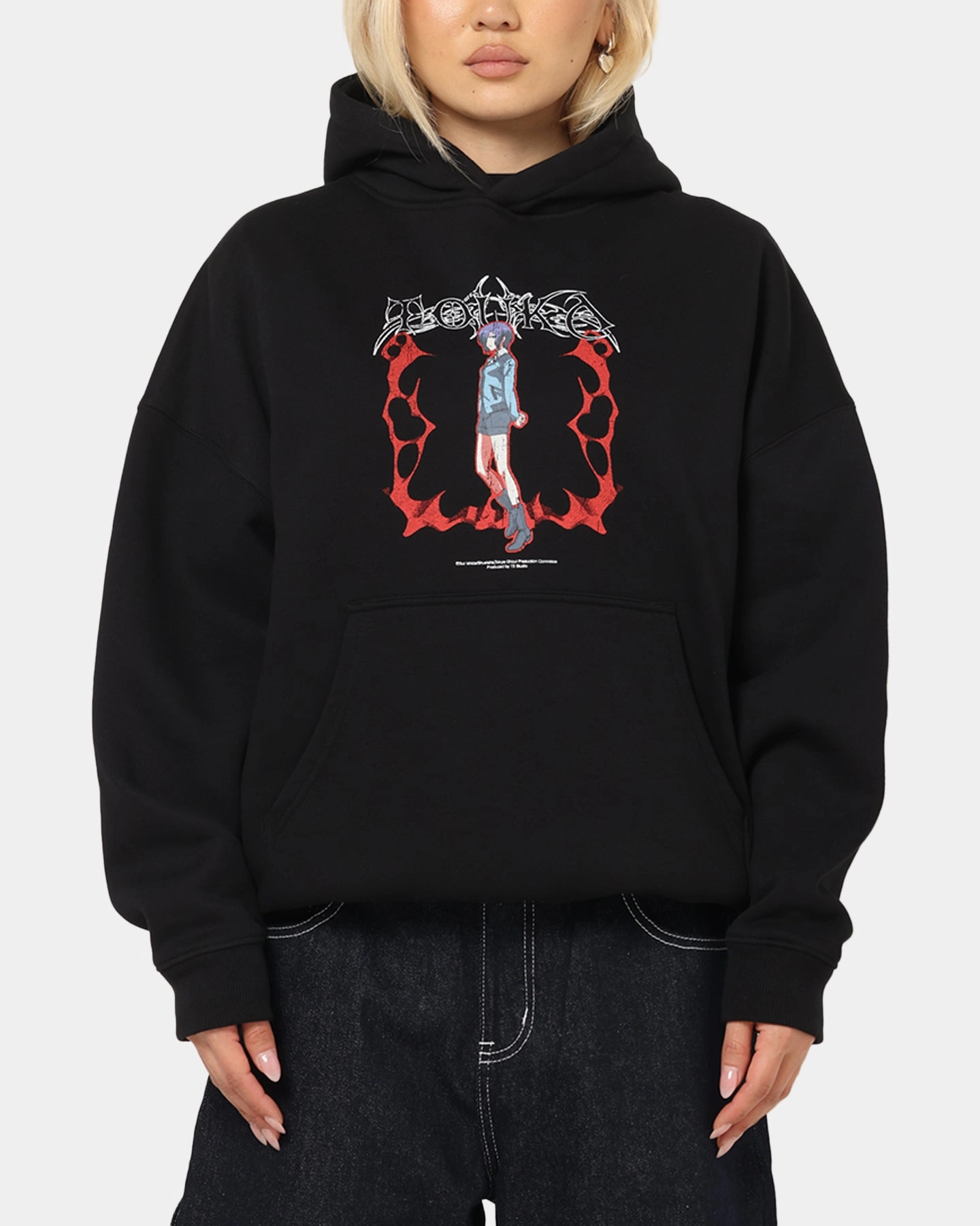 73 Studio X Tokyo Ghoul Rabbit Premium Hoodie Black Running wear