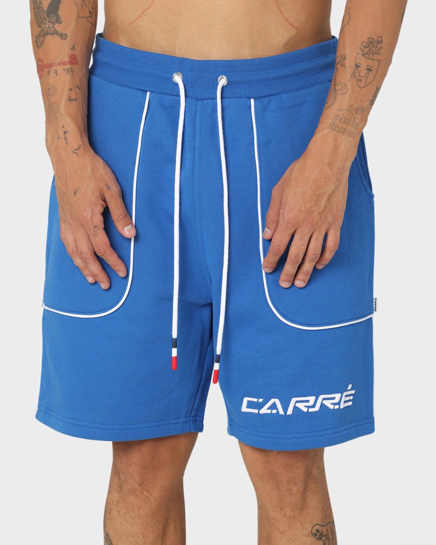 Everyday Style Carre Ange Track Shorts Blue