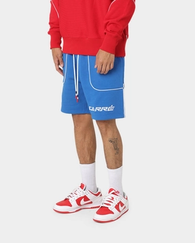 Carre Ange Track Shorts Blue Water resistant coating Double Layered Reinforcement