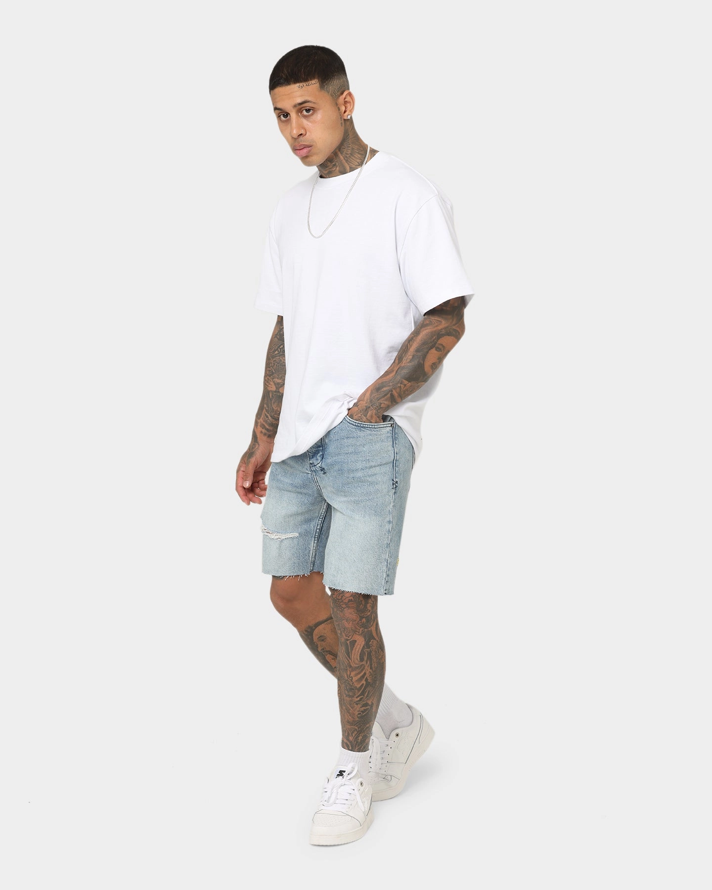 Pre Shrunk Cotton Blend Summer Fun Ksubi Chopper Spray Out Yellow Shorts Denim