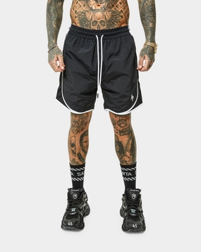 Saint Morta Icarus Vintage Running Shorts Black Beach Vibes