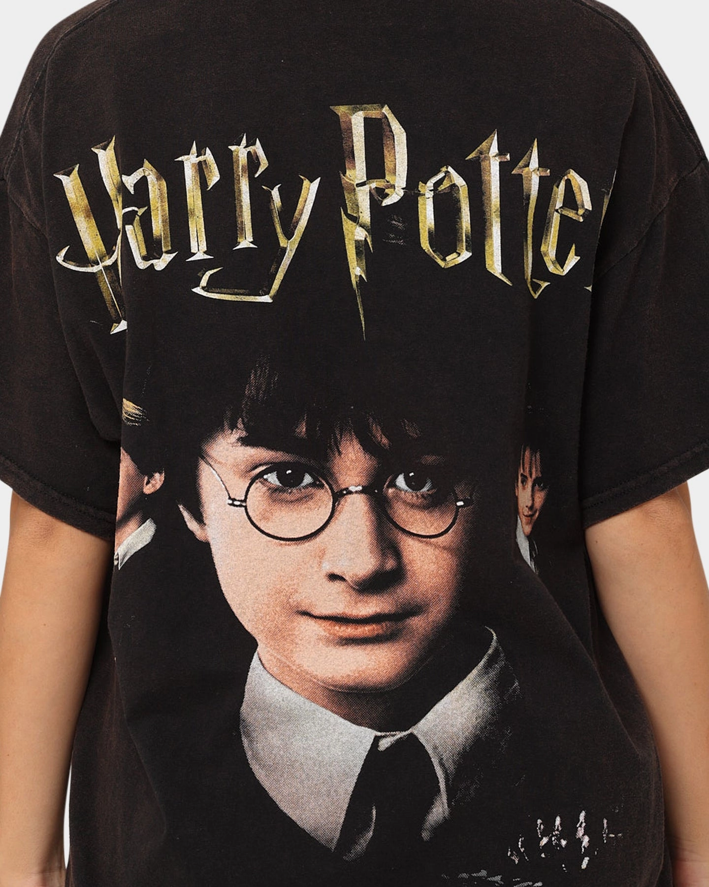 American Thrift X Harry Potter Potter Vintage T-Shirt Black Wash Comfy Essentials Wear