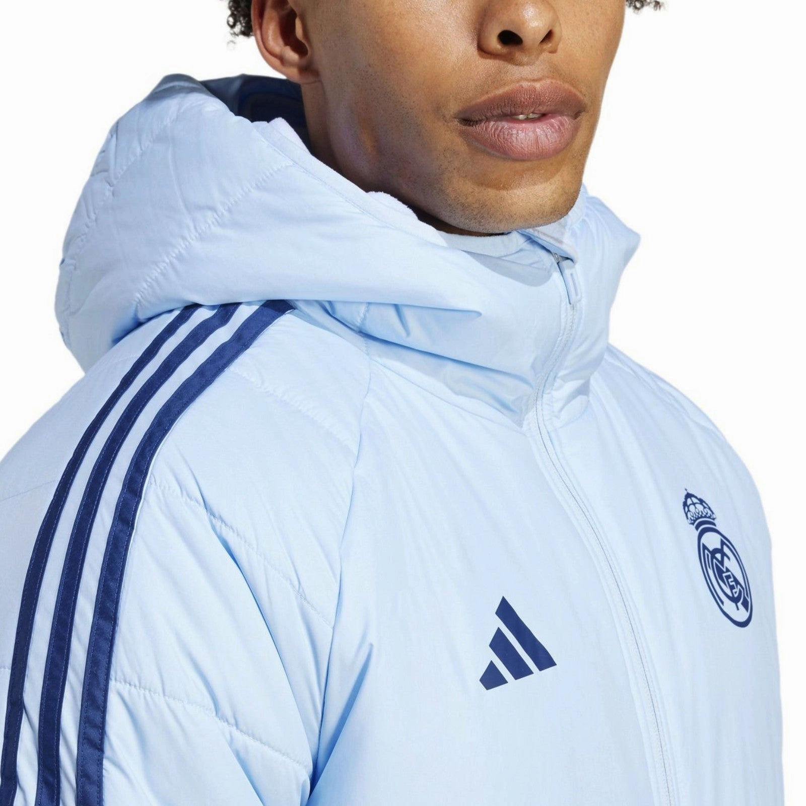 Real Madrid soccer bench padded jacket 2024/25 - Adidas Urban Performance