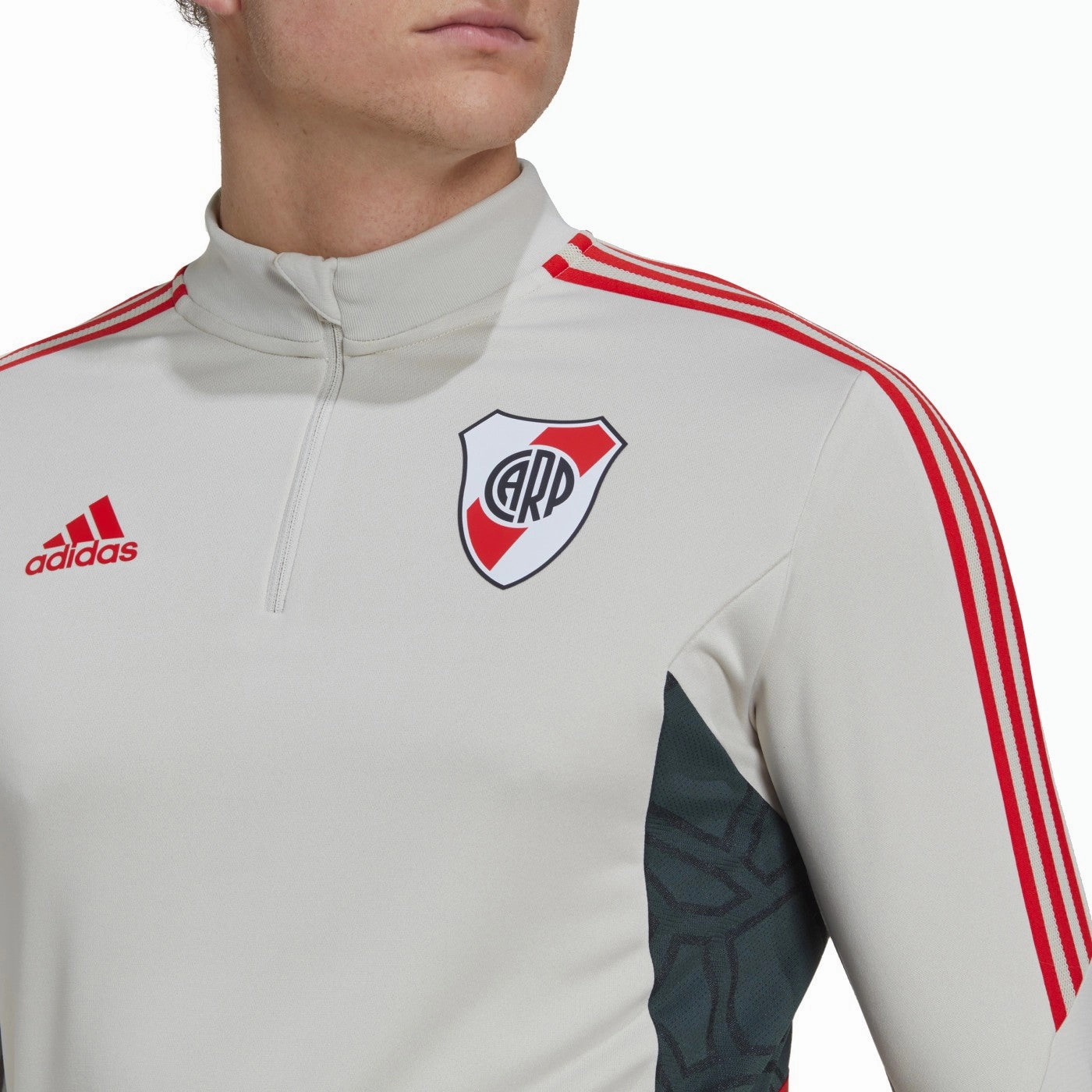 River Plate training technical Soccer tracksuit 2022/23 - Adidas OdorBlocking Antimicrobial Finish Indoor