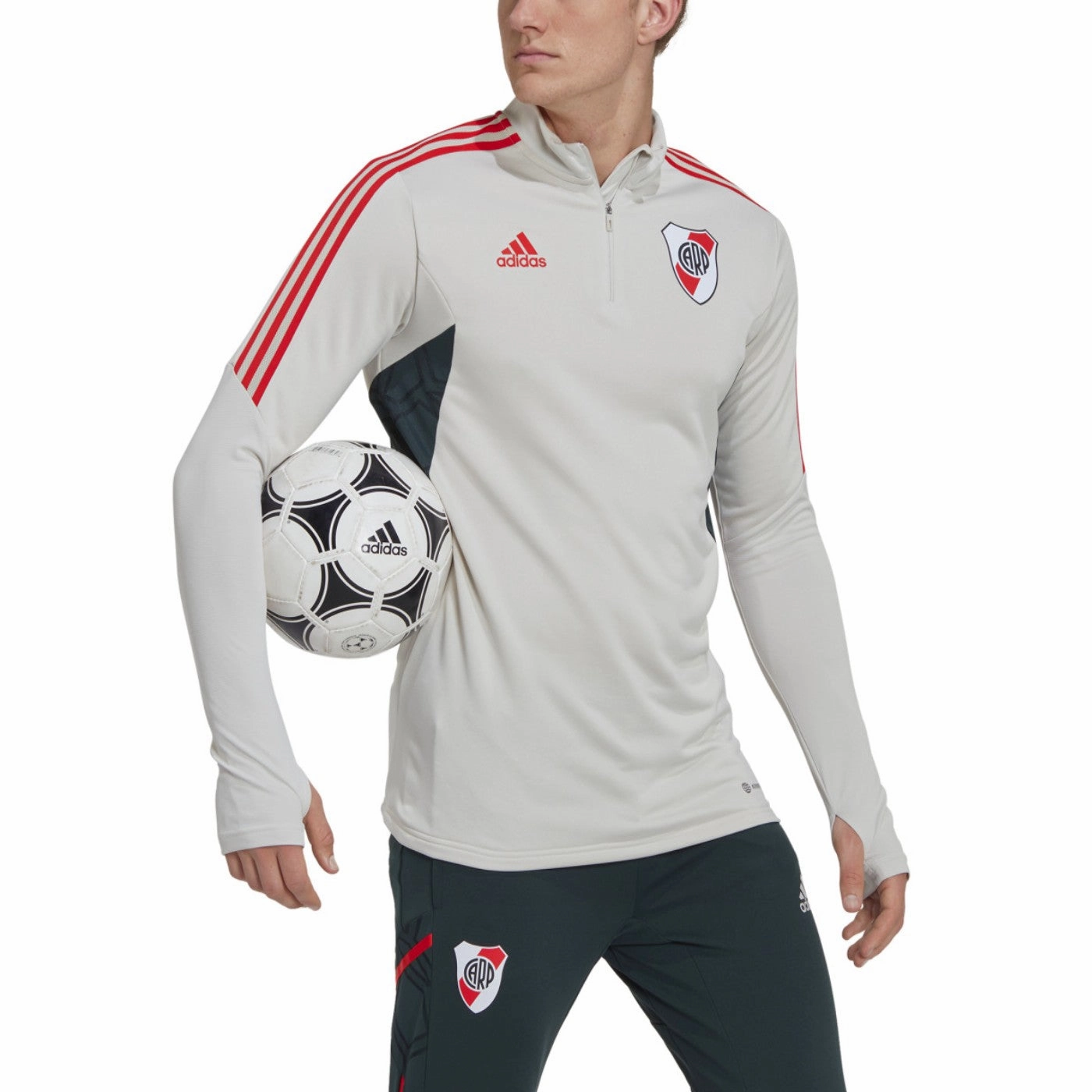 River Plate training technical Soccer tracksuit 2022/23 - Adidas bowling alley Flex Fit Contoured Cuffs
