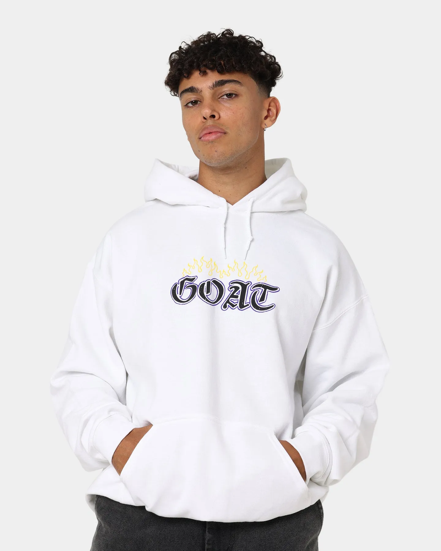 sunny Windproof Technology Goat Crew King Skeleton Hoodie White