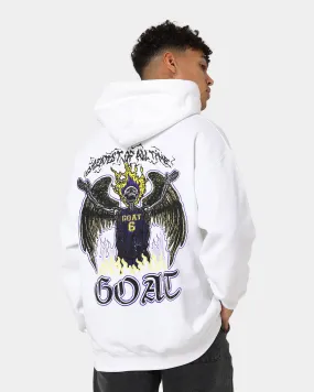 Goat Crew King Skeleton Hoodie White Reinforced Shoulders Abrasion resistant