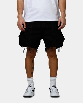 swim trunks MNML Roughed Pocket Cargo Shorts Black