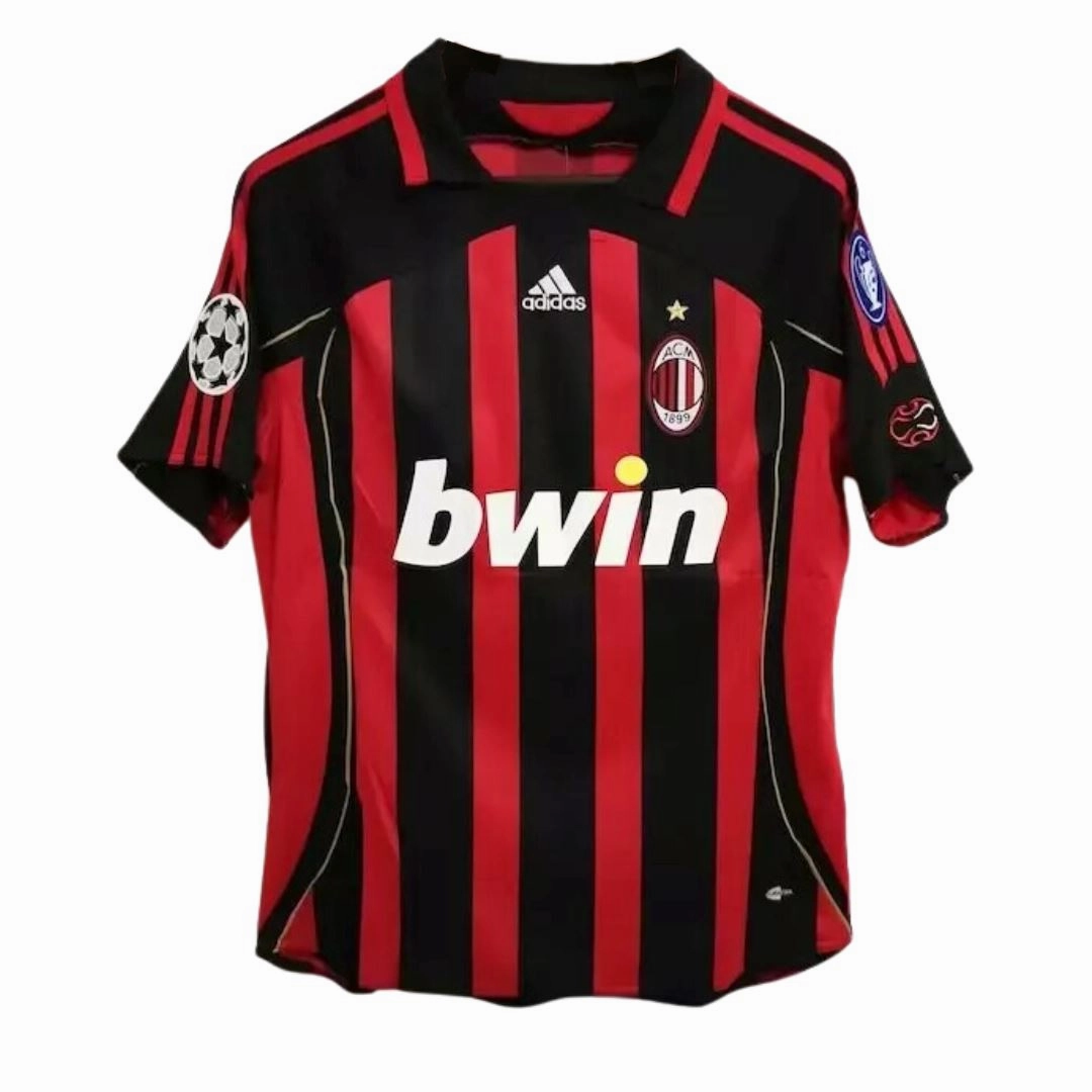 AC Milan 06/07 Champions League Final Home Jersey S/ Sleeve Quick Adapt Fibers