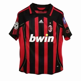 AC Milan 06/07 Champions League Final Home Jersey S/ Sleeve Quick Adapt Fibers