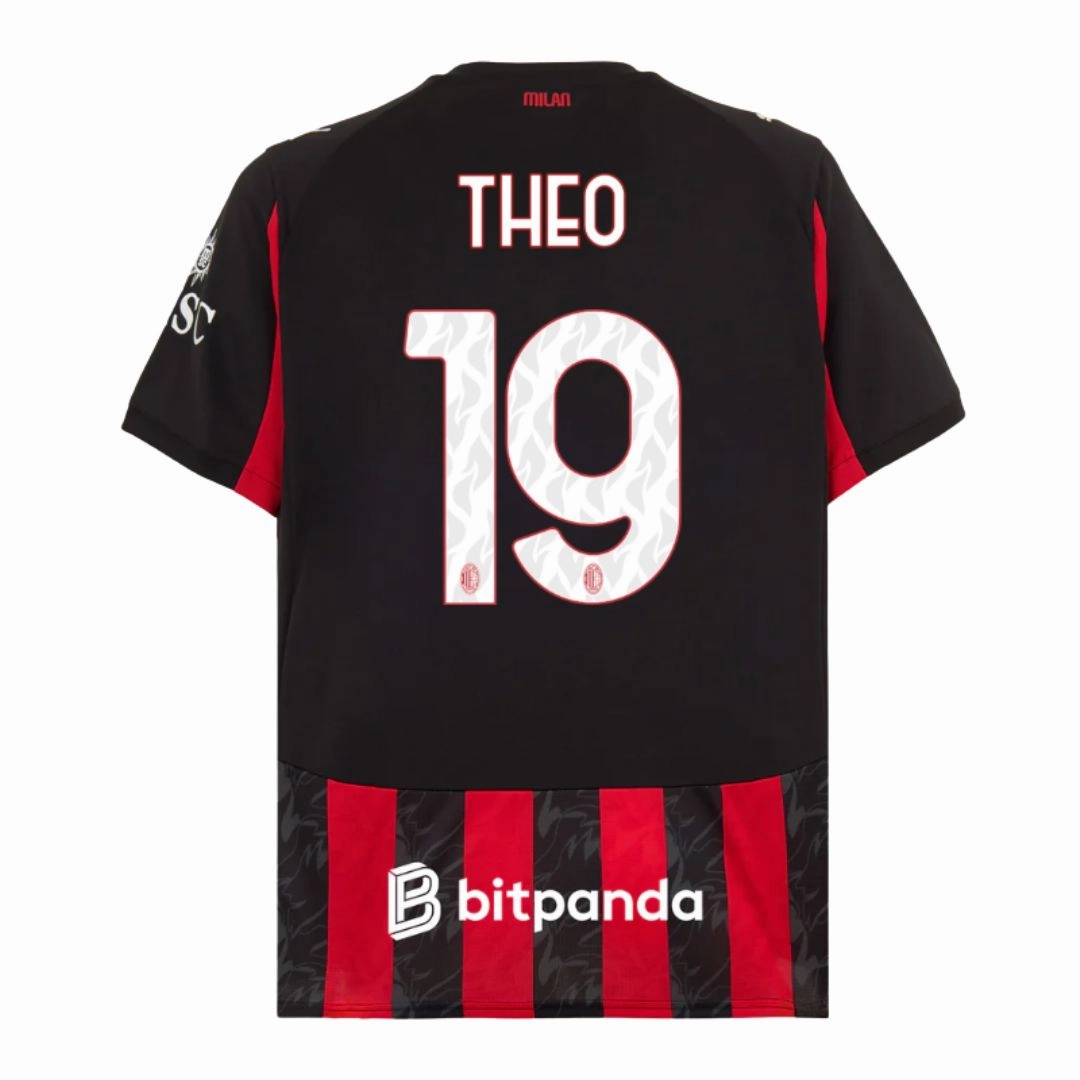 Multi Panel Construction Casual Style AC Milan 25/26 Home Jersey