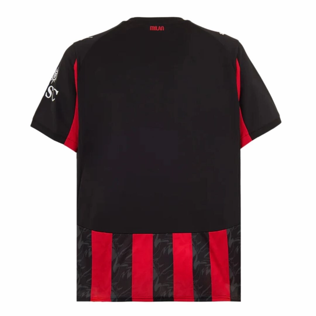 Durable Double Needle Hem Fitness Apparel AC Milan 25/26 Home Jersey