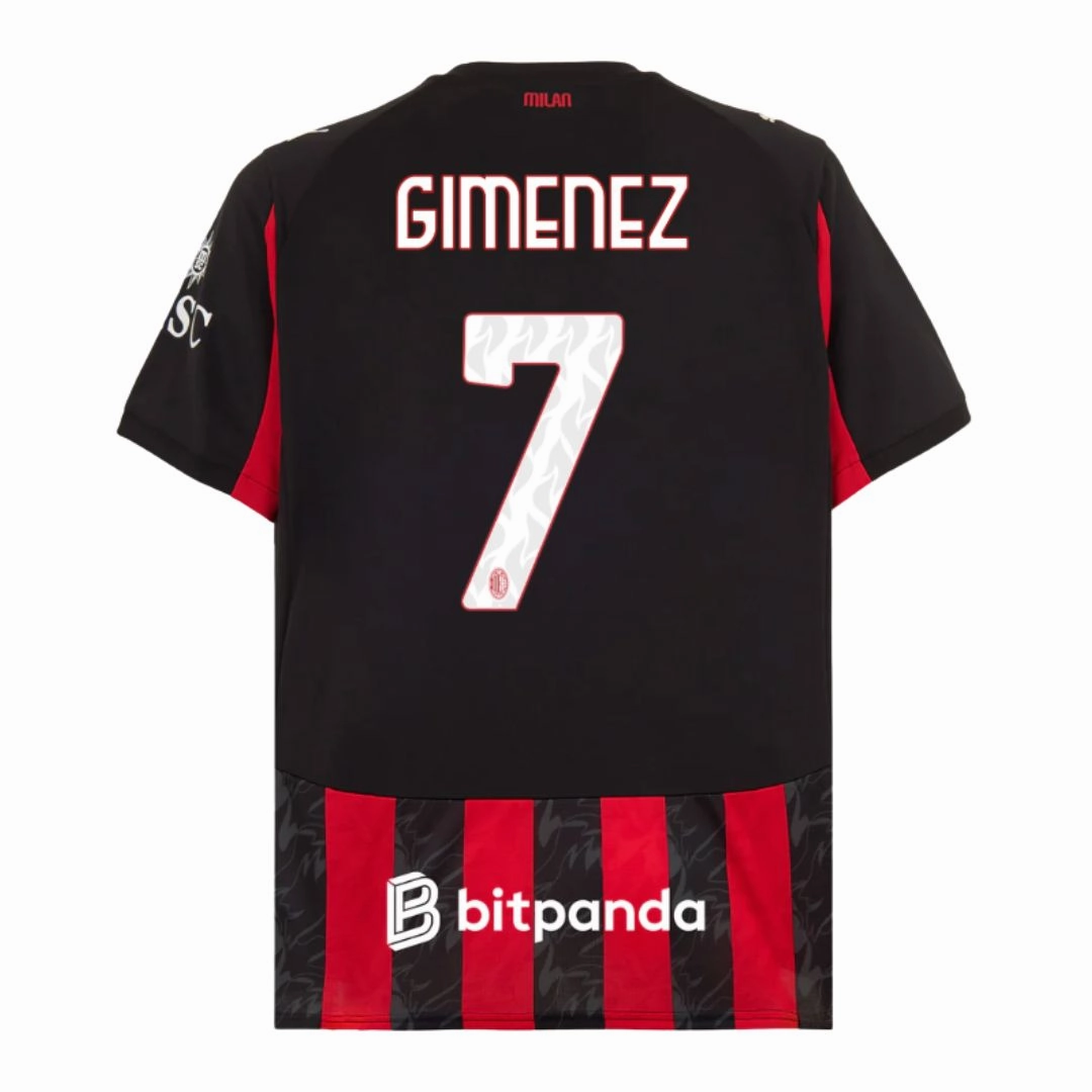Dynamic Movement Adaptation Full Sleeve Design AC Milan 25/26 Home Jersey