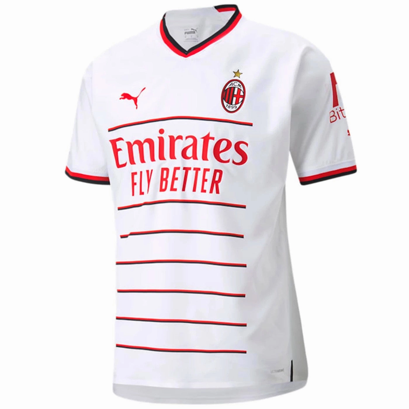 LowProfileSeaming Flatlock stitching AC Milan Away soccer jersey 2022/23 - Puma