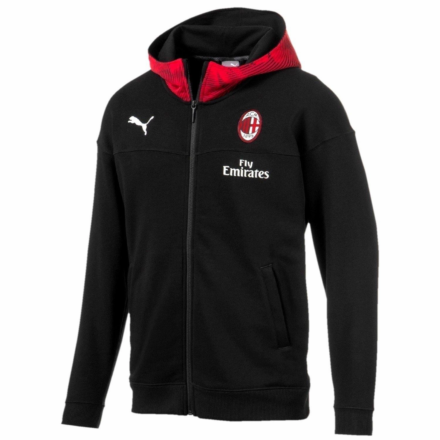 expedition Tear Resistant Stitching AC Milan black Casual presentation Soccer tracksuit 2019/20 - Puma