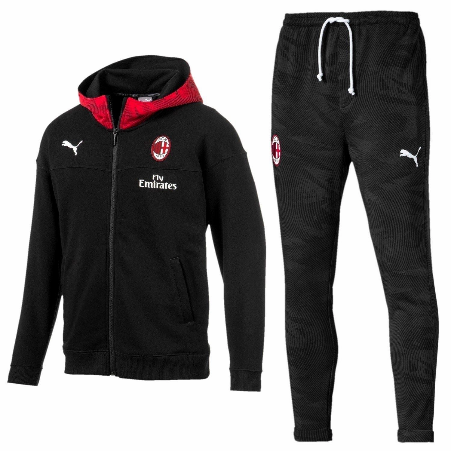 Exfoliant AC Milan black Casual presentation Soccer tracksuit 2019/20 - Puma