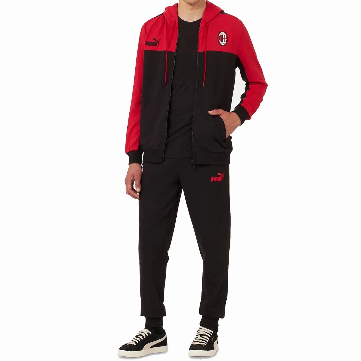 AC Milan Casual Fans cotton presentation tracksuit 2022/23 - Puma TemperatureRegulating Layer Quick Recovery