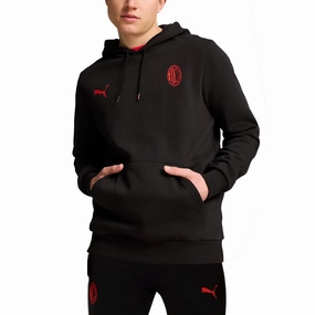 AC Milan Casual Fans hooded sweat tracksuit 2024/25 black - Puma Unisex wear