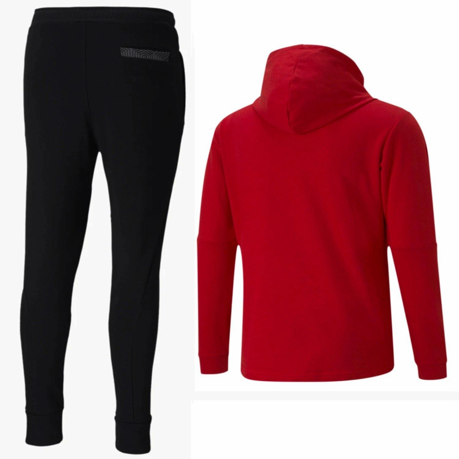 AC Milan Casual hooded presentation Soccer tracksuit 2020/21 - Puma Hidden Storage MultiFunctional Design