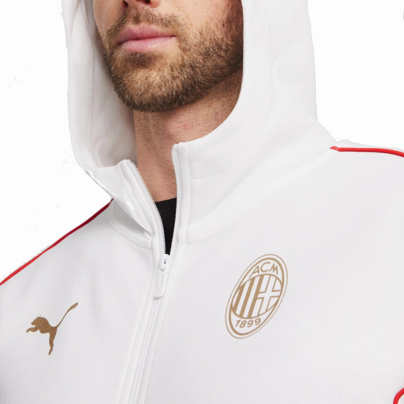 Expedition gear Ergonomic Articulated Cut AC Milan Casual hooded presentation tracksuit 2024/25 - Puma