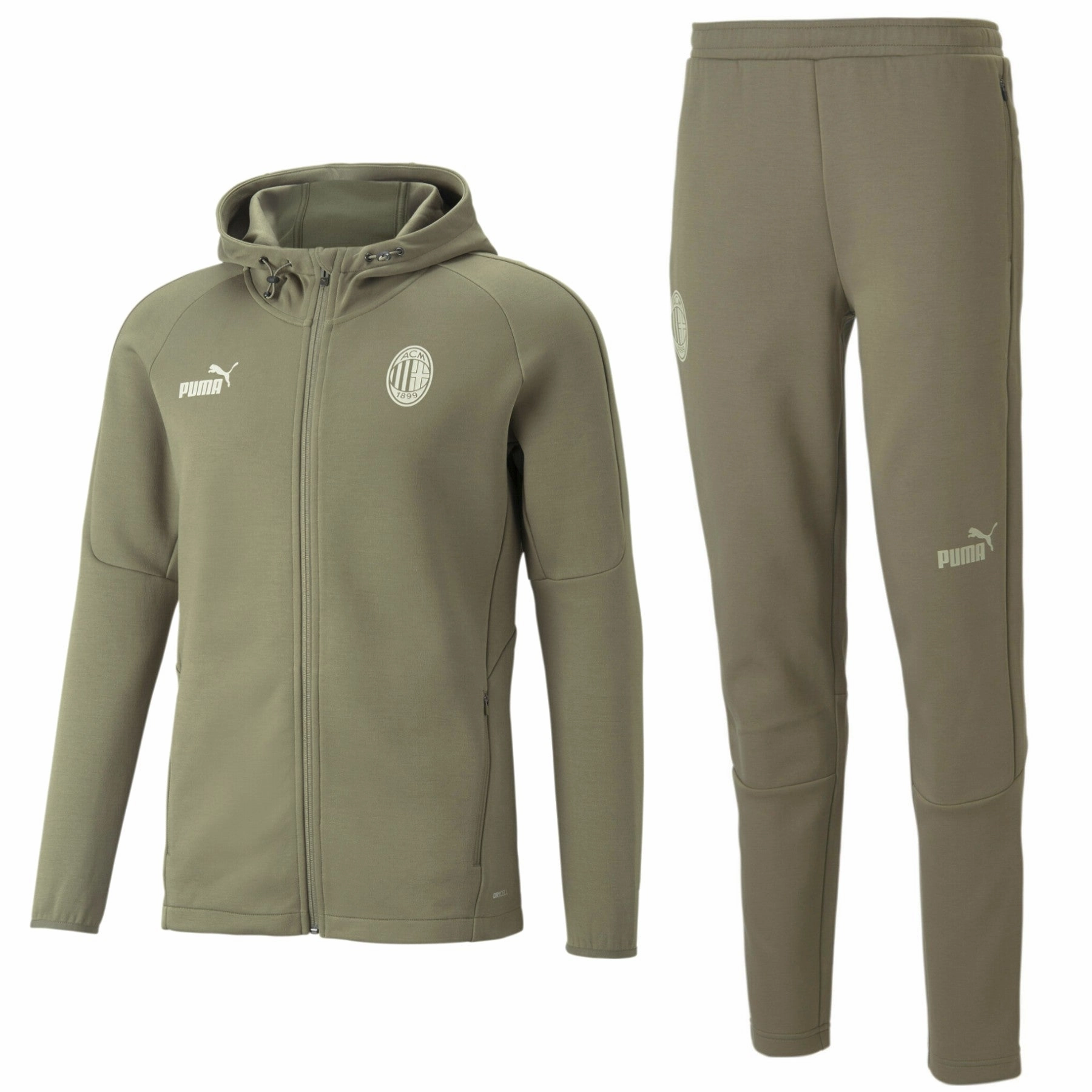 AC Milan UCL Casual hooded presentation tracksuit 2022/23 - Puma Dynamic Motion Capture Adjustable Hem