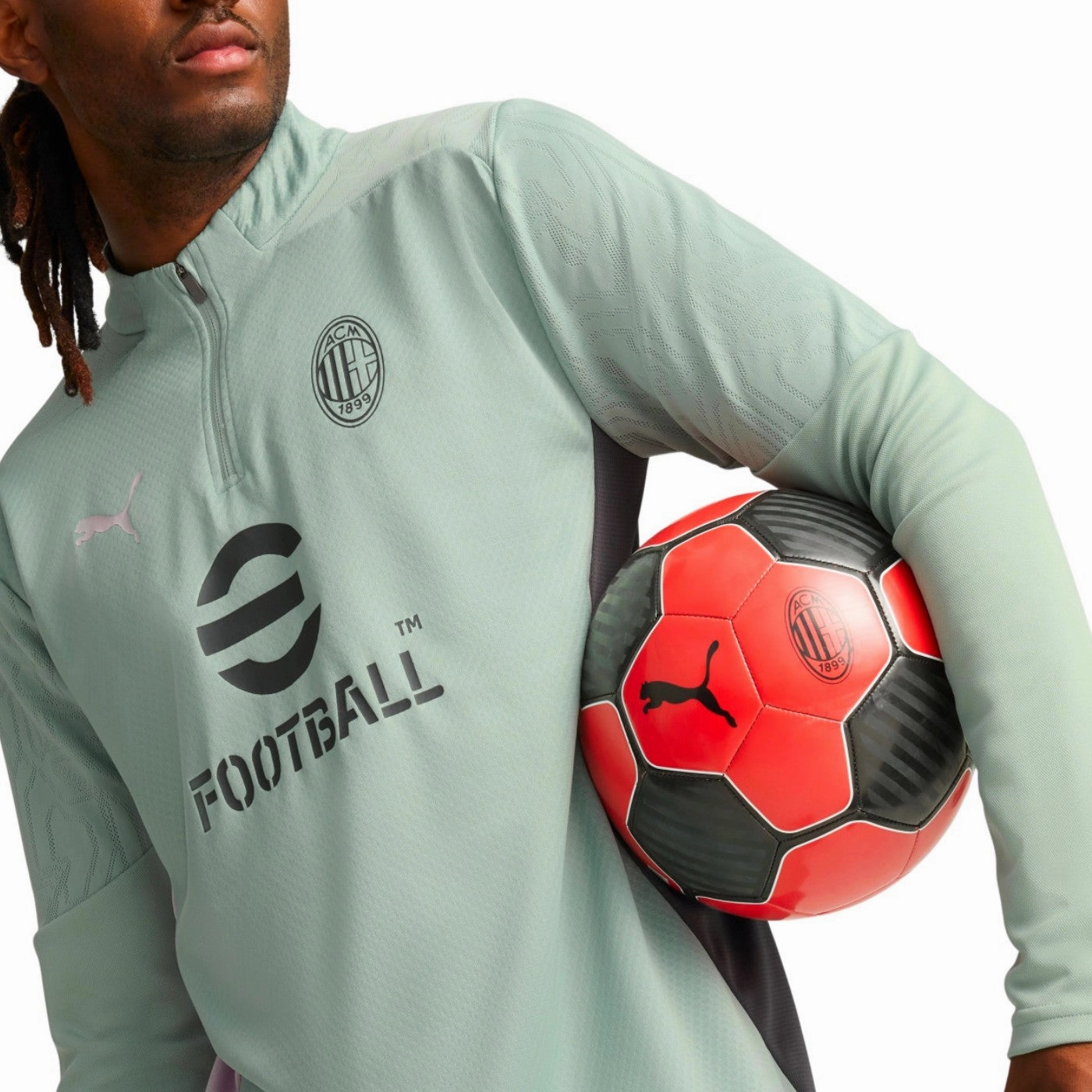 buckle venue Moisture Management Technology AC Milan UCL training technical tracksuit 2024/25 - Puma