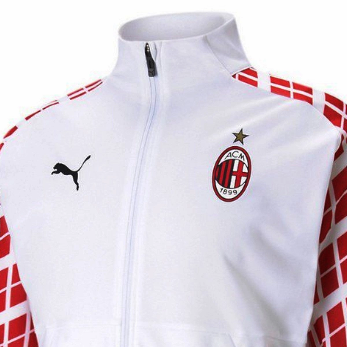 event venue AC Milan white pre-match presentation tracksuit 2020/21 - Puma