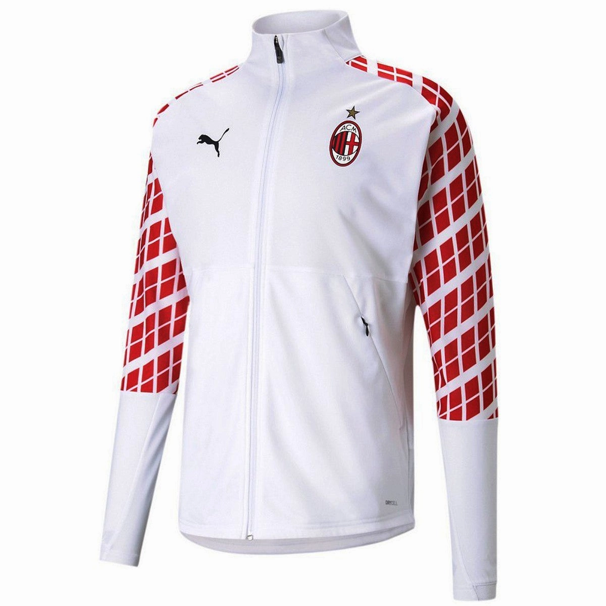 fitness gear jersey AC Milan white pre-match presentation tracksuit 2020/21 - Puma
