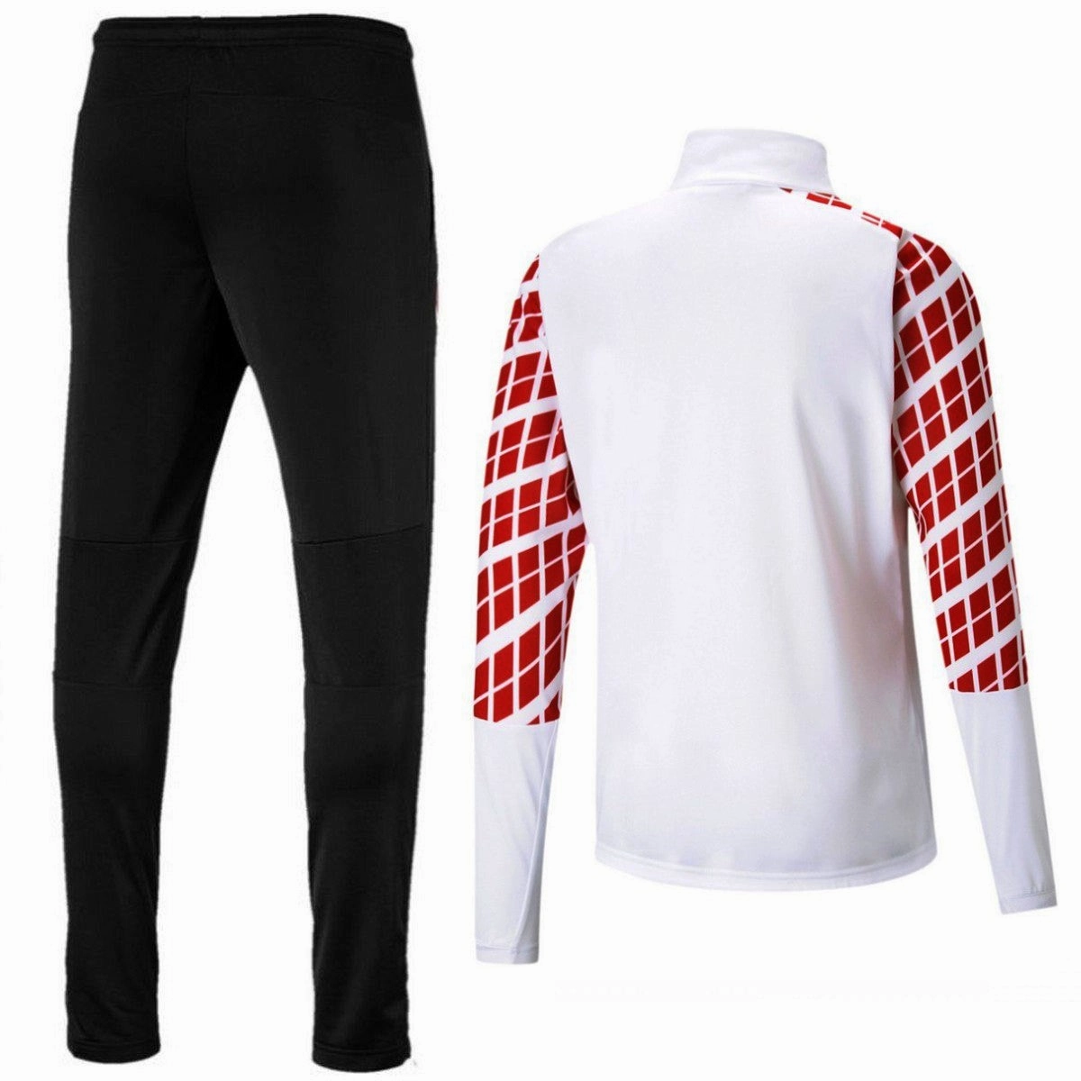AC Milan white pre-match presentation tracksuit 2020/21 - Puma Keychain Performance Fabric