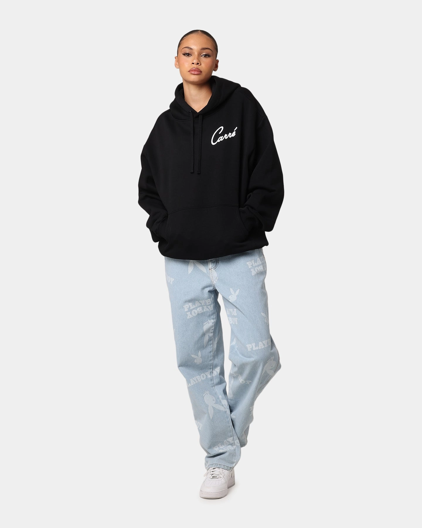 Carre Swifty Hoodie Black warm material
