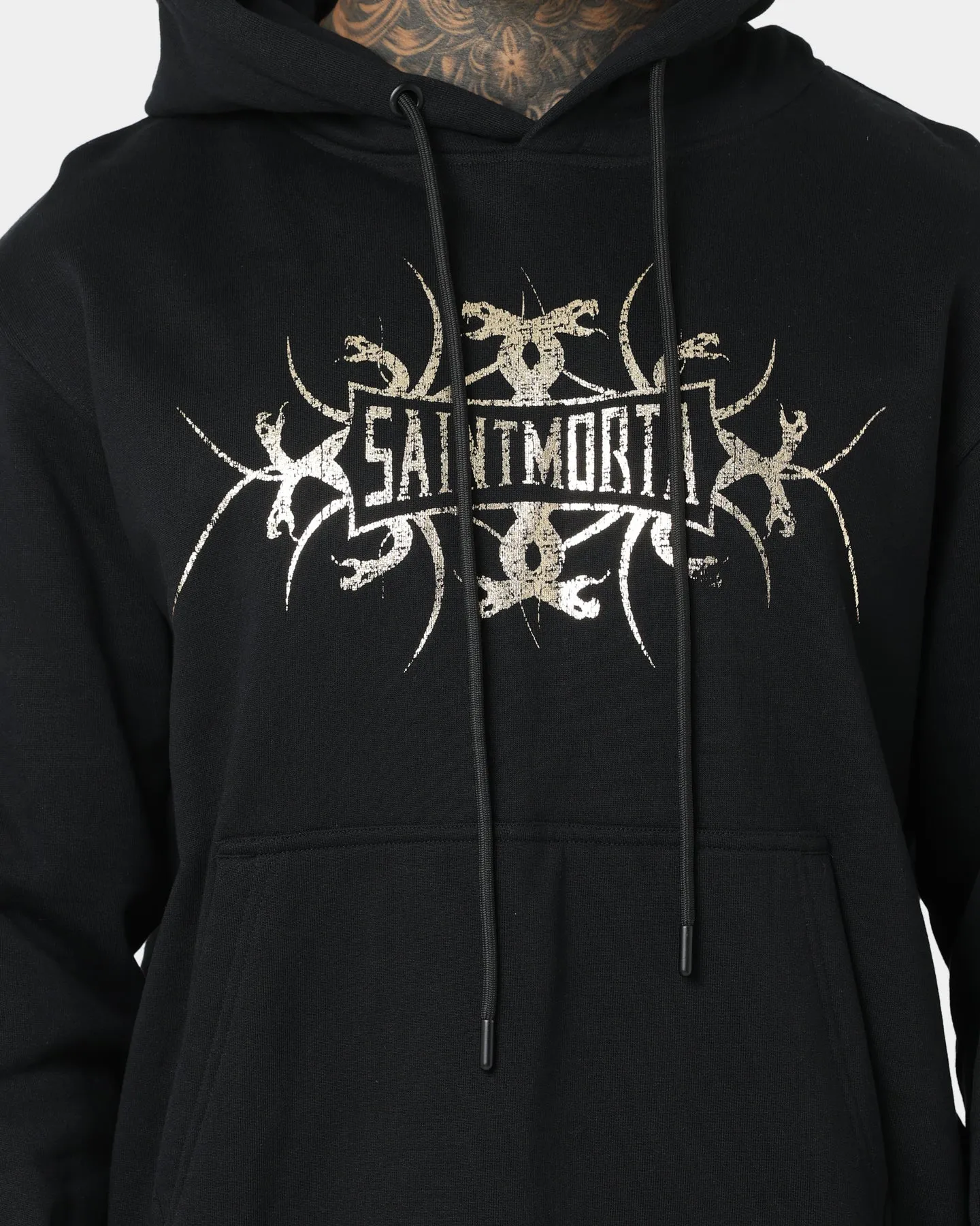Abrasion Resistant Edges Saint Morta Venom Hoodie Black/Gold