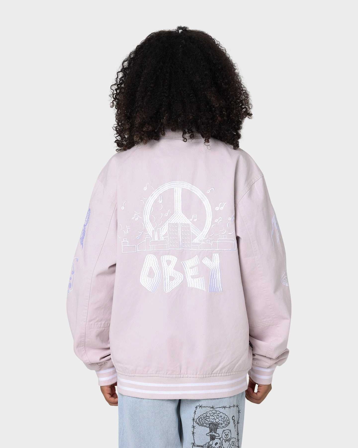 casual lunch Obey Cherub Jacket Purple Paste