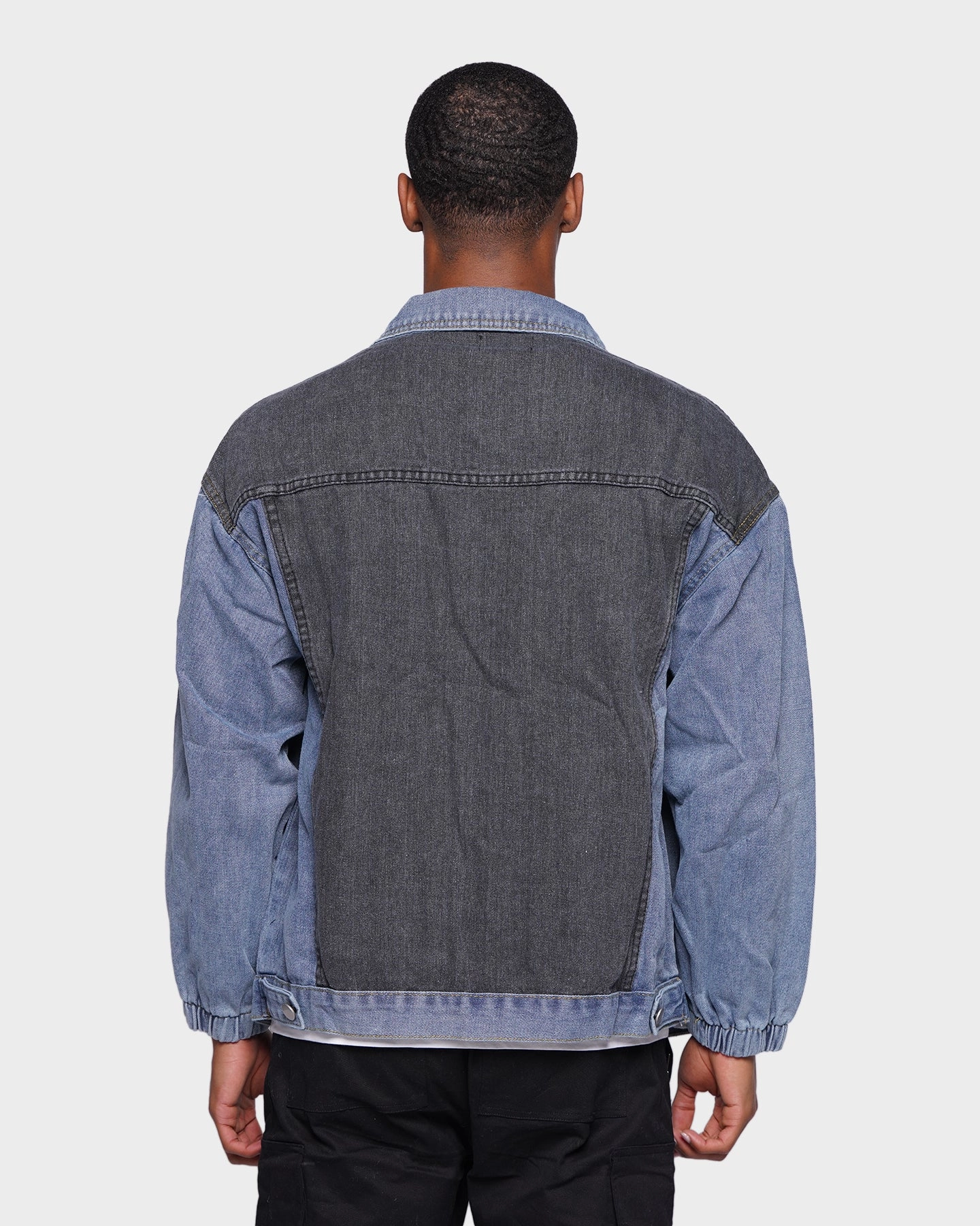 XXIII Silves Patchwork Denim Shirt Blue Thermal Reflective Lining