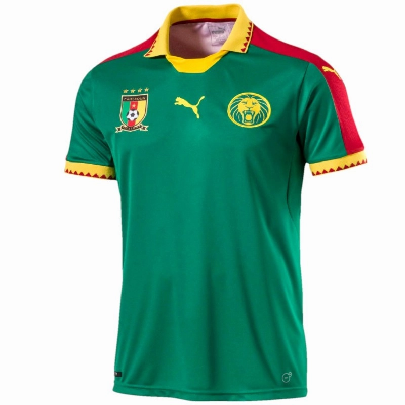 Tagless label Cameroon national team Home soccer jersey 2017/18 - Puma