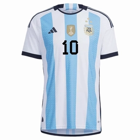 Thermal Regulating Layer Sporty Appeal Argentina World Cup Winners Jersey Authentic 22/23 Messi #10
