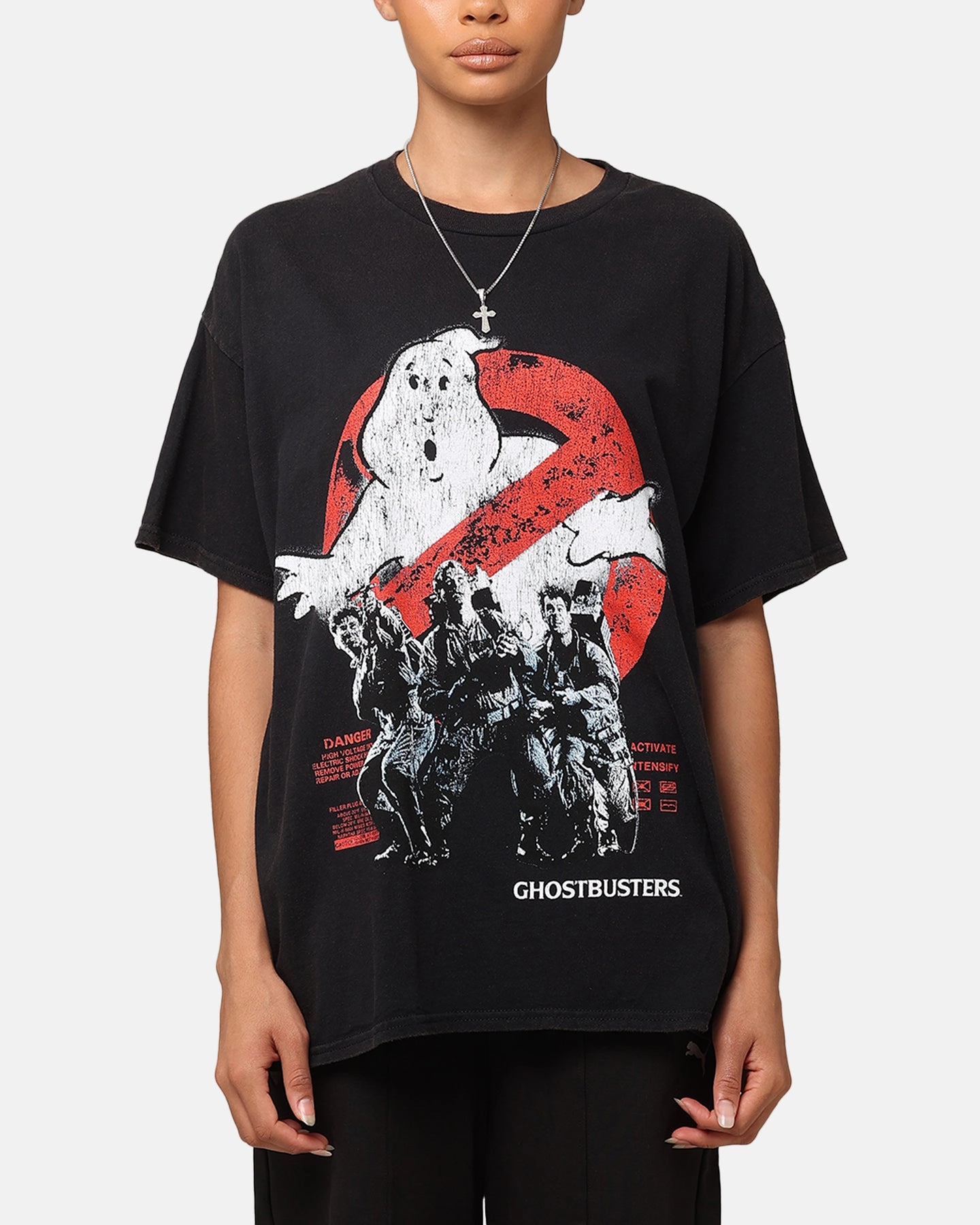 Goat Crew X Ghostbusters Vintage T-Shirt Black Wash Fashionable Ease