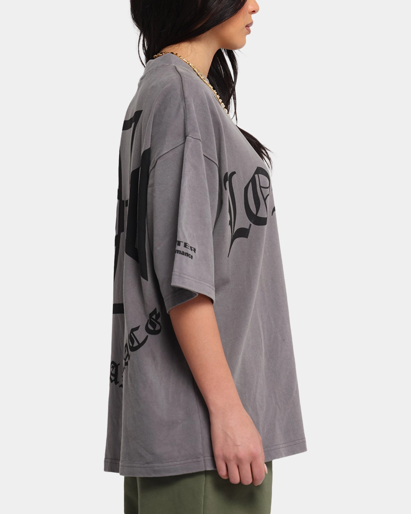 Loiter Biker Vintage T-Shirt Vintage Charcoal Daily Fashion VintageWashEffect