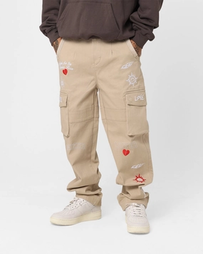 Loiter Sketch Cargo Pants Off White Sleek Design