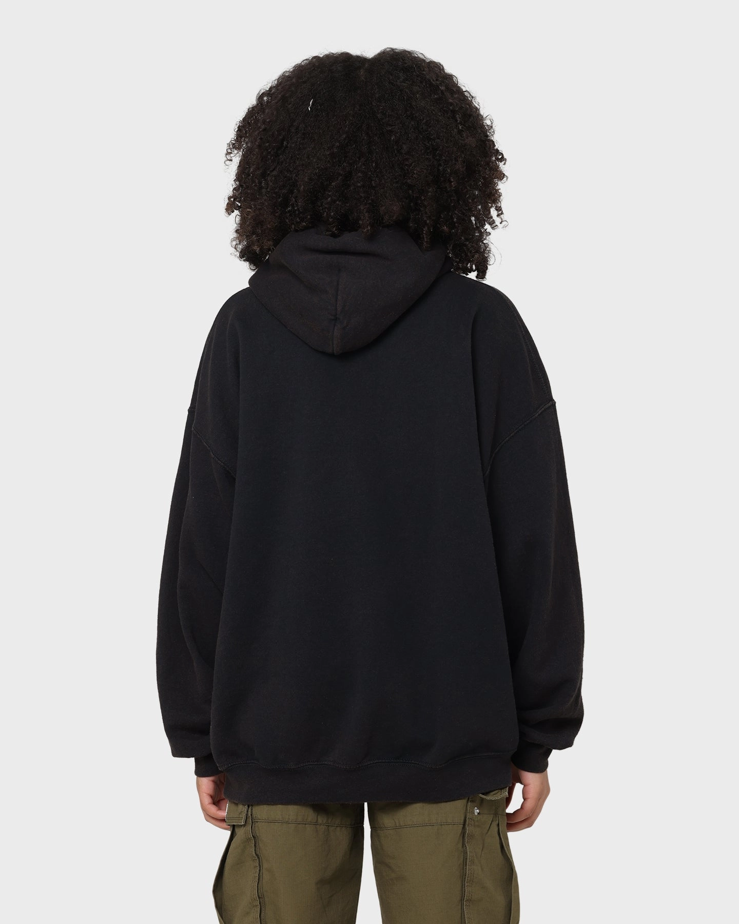 DropShoulder Collectible Goat Crew License Vintage Hoodie Black Wash