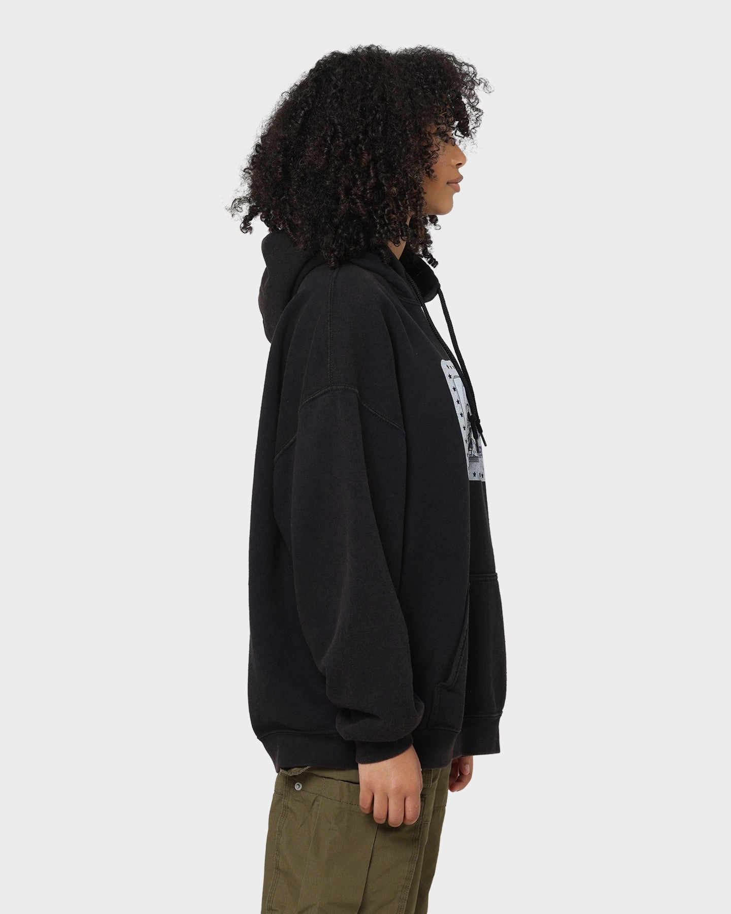 All Purpose Outerwear City Ready Goat Crew License Vintage Hoodie Black Wash