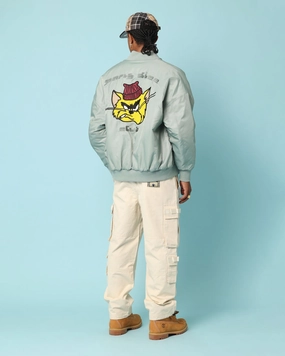 suitable for trade shows Road Trip Carr?? Big Cat Bomber Jacket Green