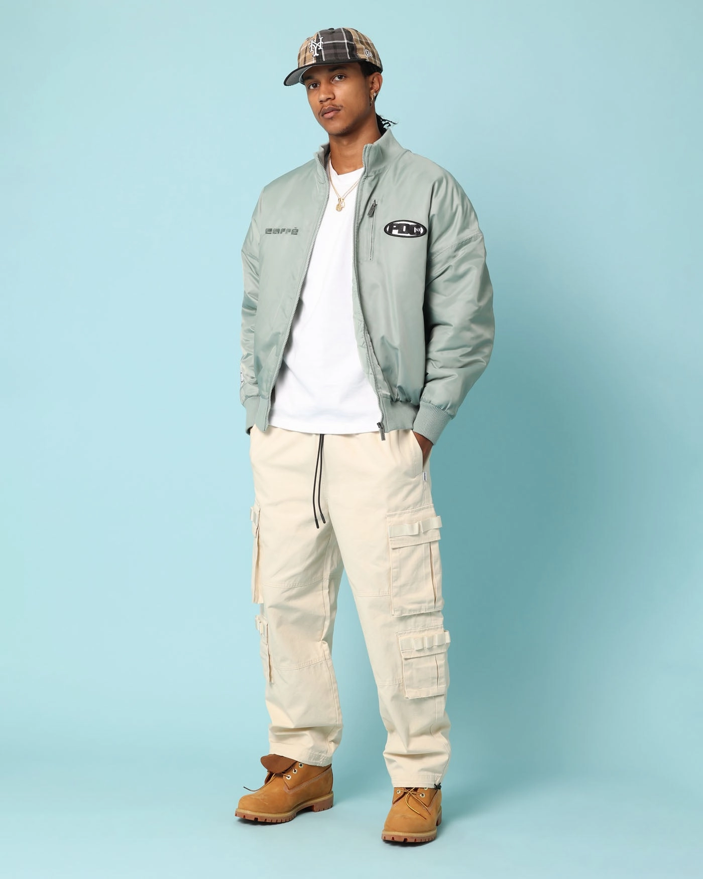 Carr?? Big Cat Bomber Jacket Green Martial-arts