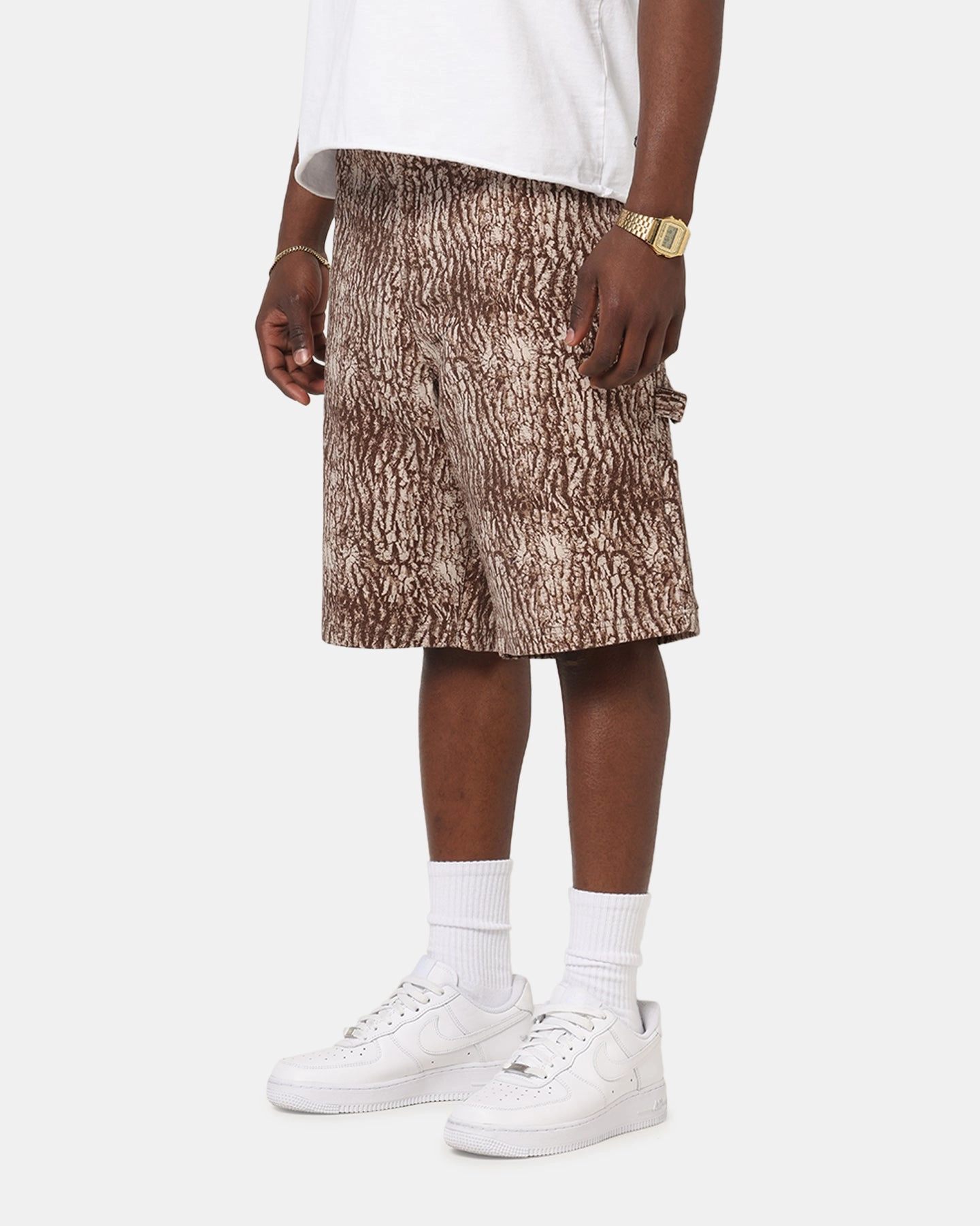 Snag Free Fabric Technology Carre Carpenter Jorts Tree Bark