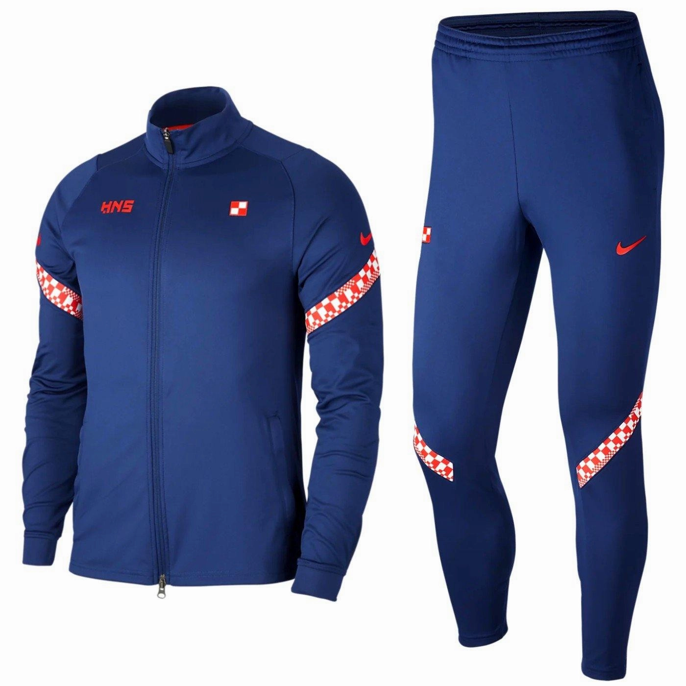 Croatia training presentation Soccer tracksuit 2020/21 - Nike Practical Comfort Asymmetric Collar Padding