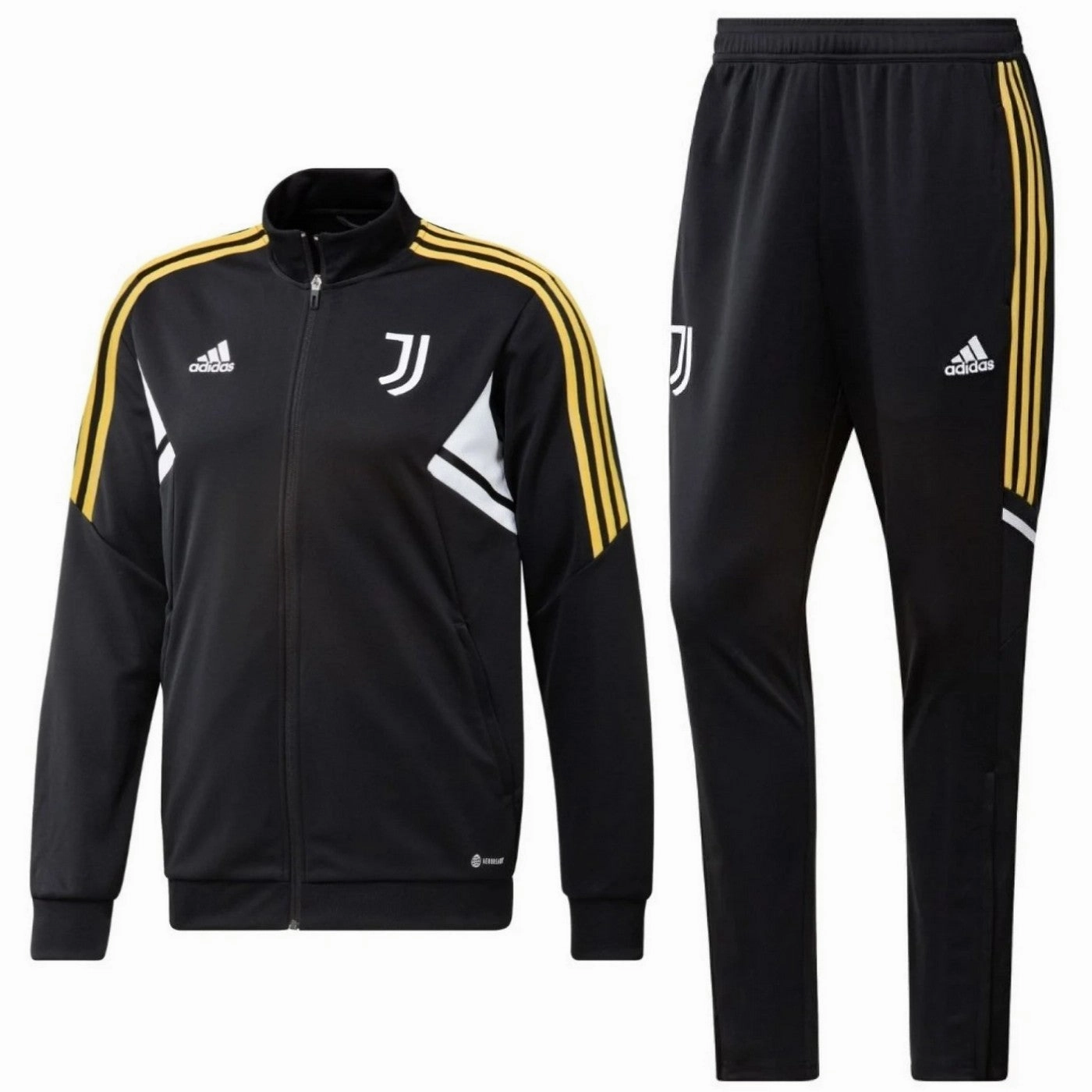 Juventus black training bench Soccer tracksuit 2022/23 - Adidas TearResistant