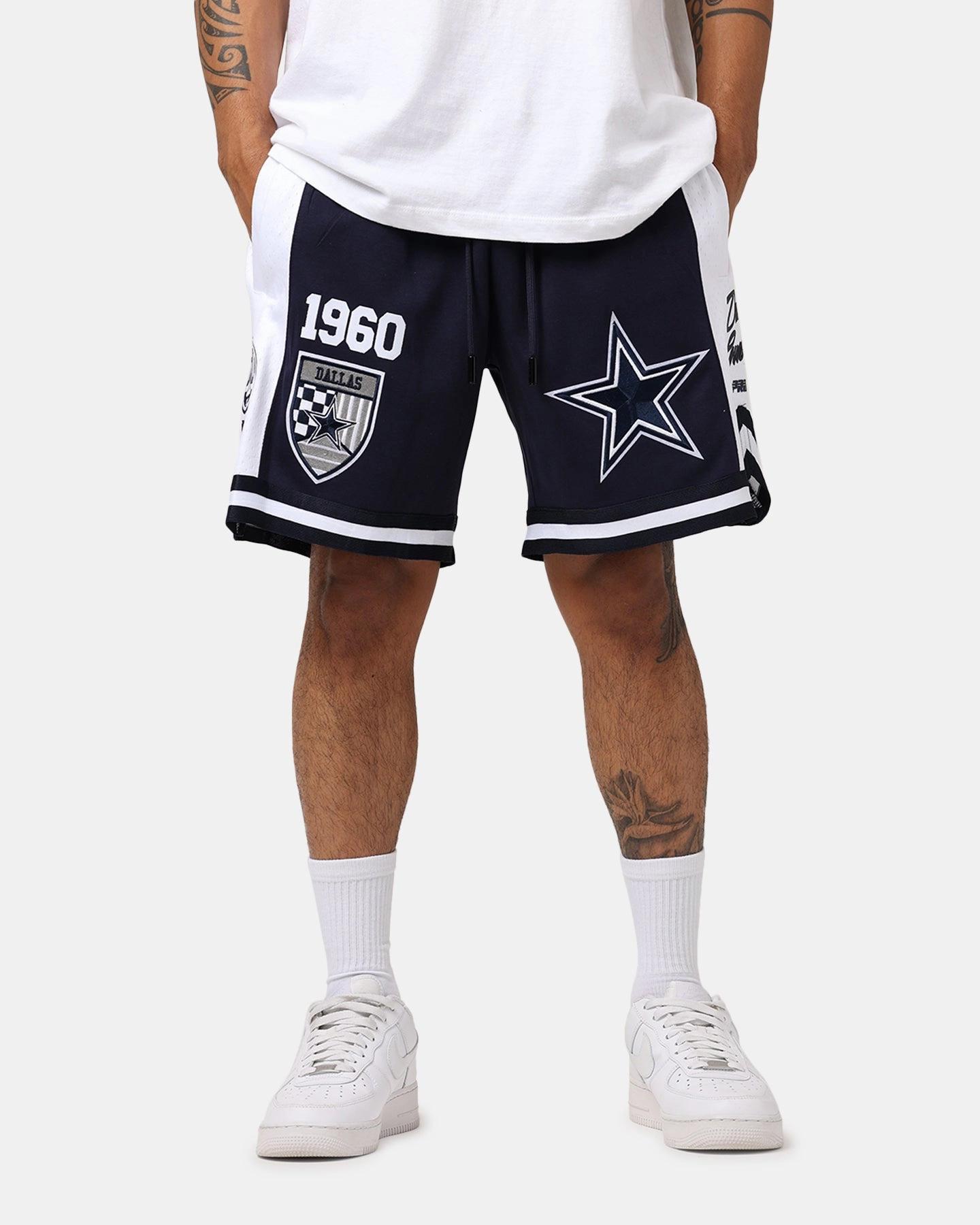 Pro Standard Dallas Cowboys Fast Lane 2.0 Shorts Midnight Navy Polyester shorts Eco friendly materials