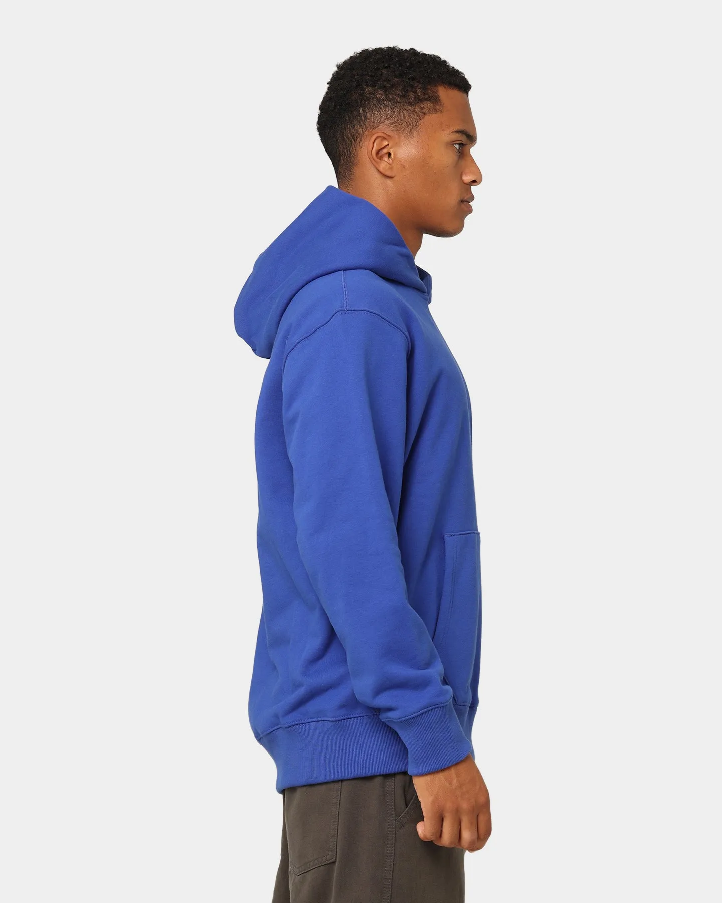 Adidas C French Terry Hoodie Semi Lucid Blue Sporty Shield sunny