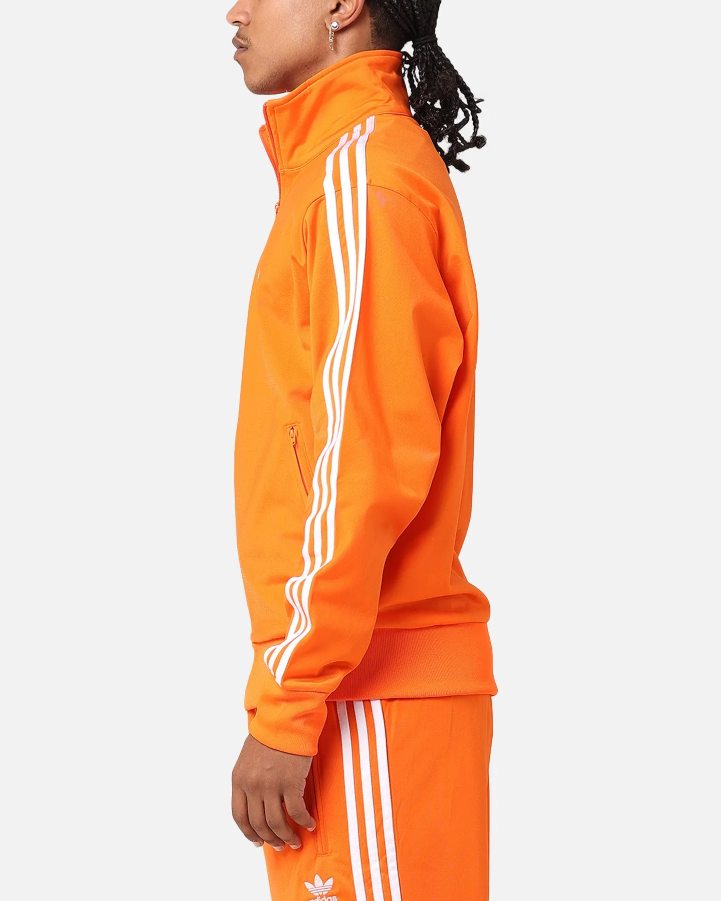 Secure Chest Pocket Adidas Firebird Track Jacket Orange