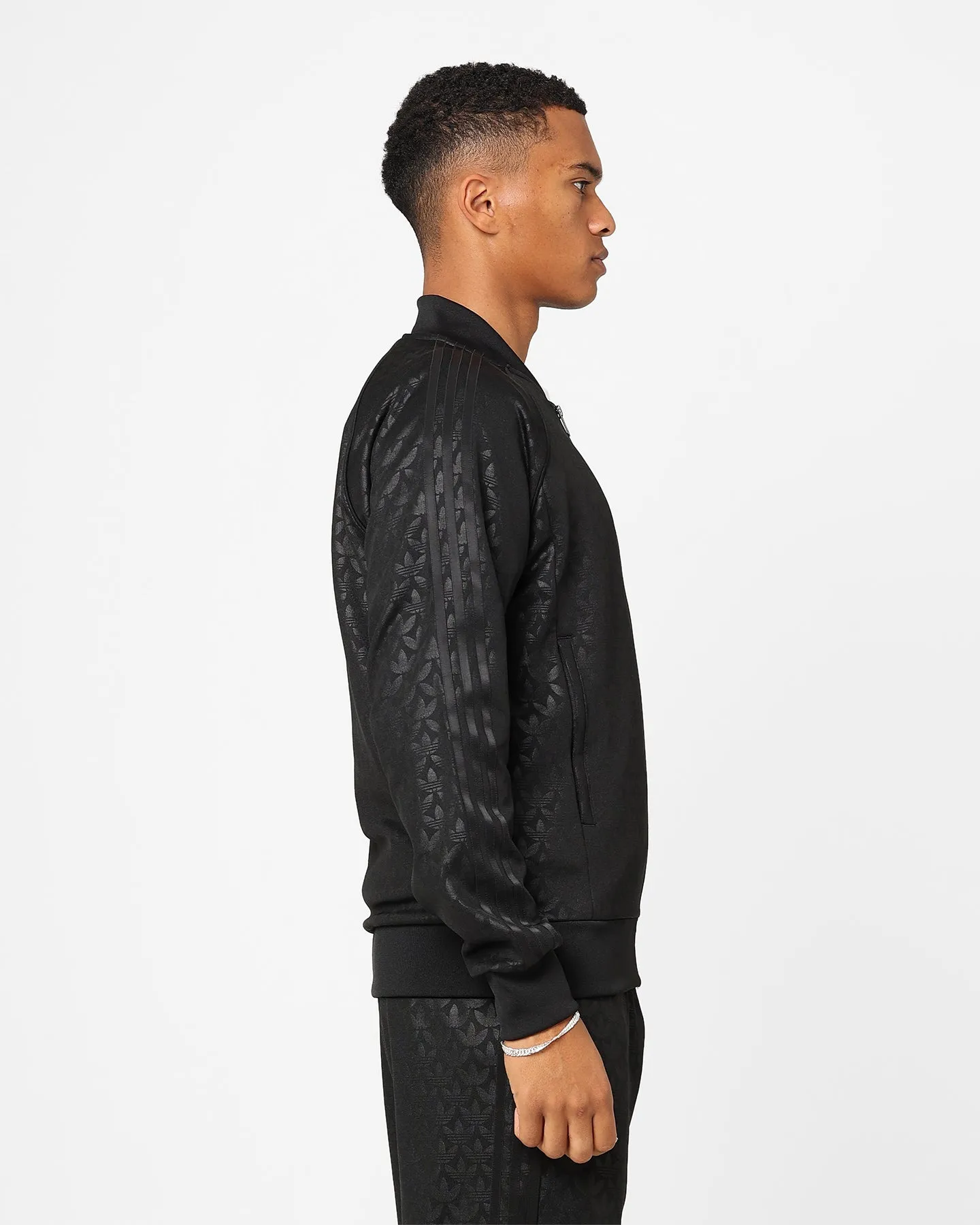 Protective Comfort bike tour Adidas Graphics Monogram Straight Tracksuit Jacket Black