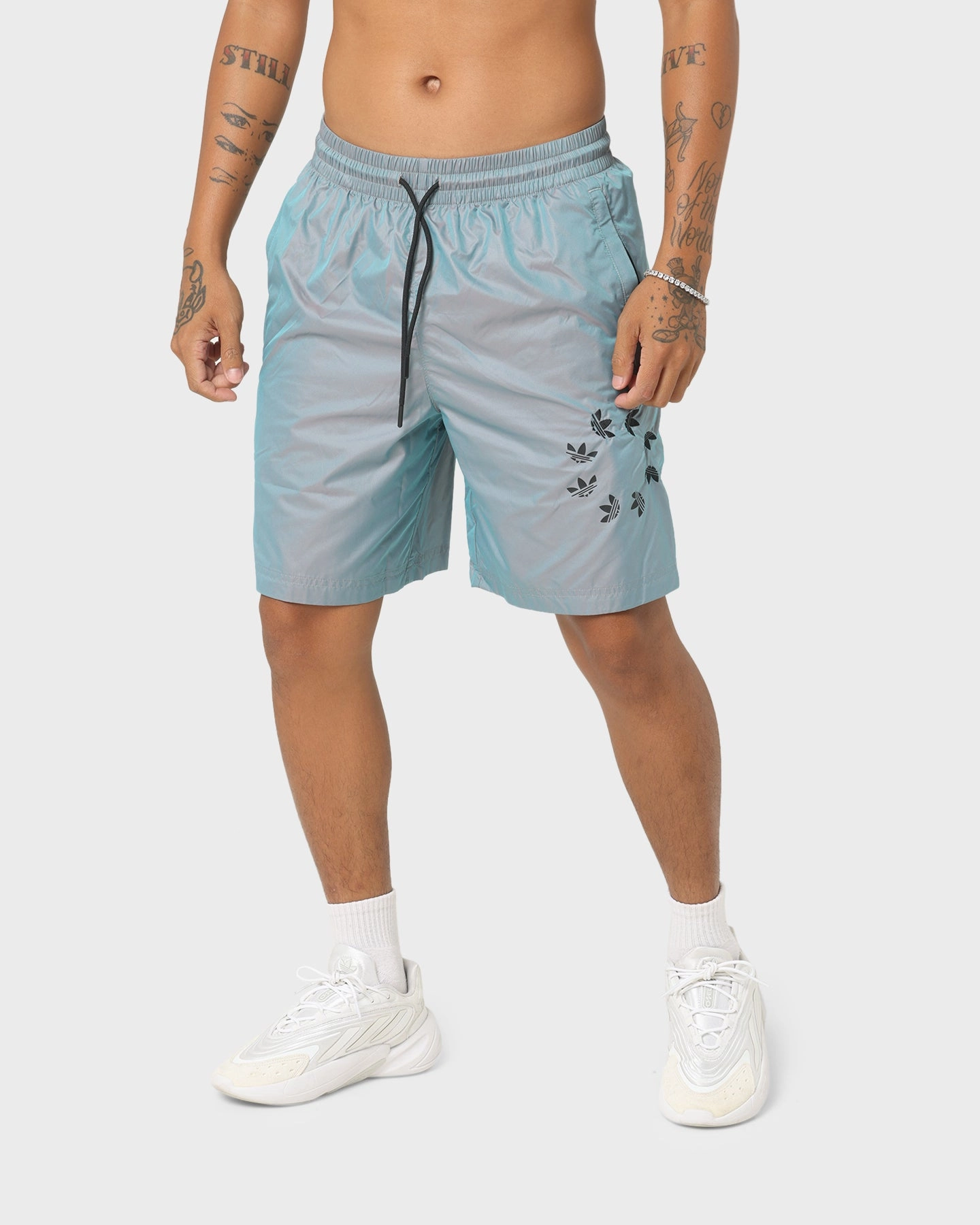 Durable Hem Finishing City Shorts Adidas Adicolor Shattered Trefoil Shorts Multicolor